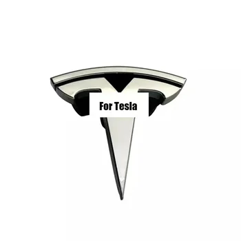 Значка с логото на T върху предната решетка за Tesla Model S 2016-2019 OEM 1053686-00-F Лого на Tesla Motors