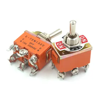 Микропереключатель E-TEN1322 превключвател с 6-контактна глава 3-хладно преминете двухполюсный двухпозиционный превключвател на захранване