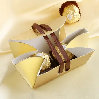 Нови Кутии Ferrero Rocher, Кутия за Сватбени Подаръци и Подаръци, Хартиена Кутия За Детската Душа, Кутия шоколадови Бонбони, Сватбена Украса, Сладки Подаръци, Чанти, Аксесоари