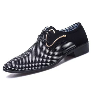 Мъжки обувки в стил ретро, класически Модерен луксозен мъжки обувки, Износостойкая Нескользящая мъжки Обувки, Нескользящие черни обувки, Zapatillas Hombre