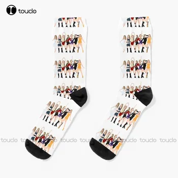Тейлър Eras Чорапи С Модел На Скелета Чорапи Персонализирани Потребителски Унисекс За Възрастни, Тийнейджъри На Младежки Чорапи Хелоуин Коледен Подарък Нова Мода