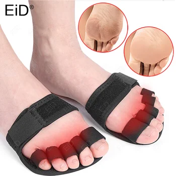 EiD 5-Разделител за Пръстите на Крака Коректор Вальгусной деформация на палеца на Крака Регулируем размер на Ортопедични стелки Протектор Накладывающаяся Възглавница За Предната част на Крака
