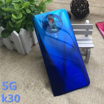 K 30 5G Оригинален Заден Корпус За Xiaomi Redmi K30 5G Стъклена Делото Ремонт Смяна на Отделението за батерията на Телефона Калъф + Стикер С Логото на
