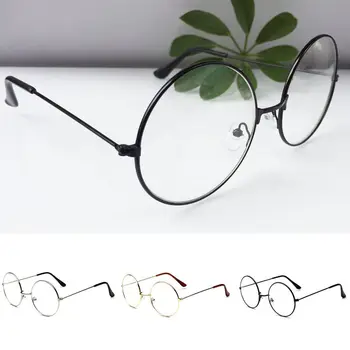 2022 Нови Класически Vintage слънчеви Очила В Рамки С Кръгли Лещи, Плоски Оптично Огледало, Проста Метална Дамски/Мъжки Рамки За Очила, Рамки За Очила 53 мм
