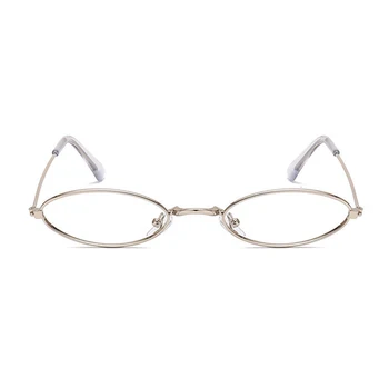 Ретро Кръгли Лещи Очила Дамски Малки Метални Рамки Модни Бижута Очила Са Модерни, Прозрачни Прозрачни Комфортни Леки Очила