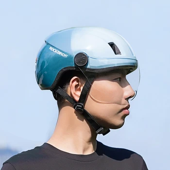 ROCKBROS Електрически Велосипеди Шлем на Мъже, Жени МТБ Пътен Велосипеден Шлем С Предпазни Очила Motercycle Предпазна Каска за Защита на Велосипеден Шлем