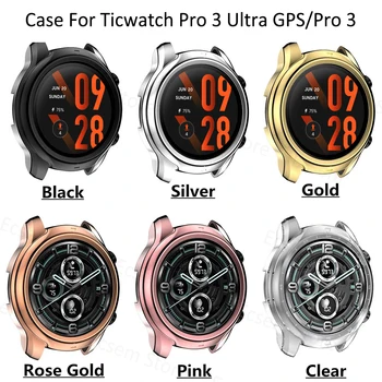 Защитен калъф За часа Ticwatch Pro 3 Ultra GPS, Защитно покритие За часа Ticwatch Pro X/Pro 3, Аксесоари за часовници, Рамка от TPU, Обвивка