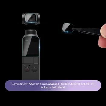 за DJI OSMO Pocket 2 Защитно Фолио От Закалено Стъкло Протектор на Екрана Обектив на цял екран Защита на OSMO Pocket Аксесоари За Фотоапарати