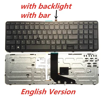 Клавиатура с английска подредбата за лаптоп HP ZBOOK 15 G1 G2 ZBOOK 17 G1 G2 SK7123BL