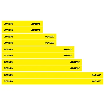 READU Mavic Пътен под Наем Дължината на Двойка Етикети Жълти Етикети Велосипедни Джанти Етикети велосипедни етикети