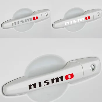 4шт nismo за Nissan Стикер Стикер Състезателен Автомобил Врата копчето логото на емблемата на Производителността на моторните спортове