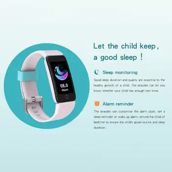 T11 Смарт Часовници Акумулаторни Мониторинг на Сърдечната Честота Силиконови 1,08 Инча Детски Спортни Bluetooth Часовници за Android и за iOS