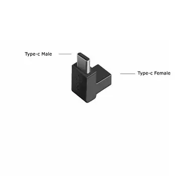 USB Адаптер C 90 градуса от мъжа към жената Адаптер тип C, с ъгъл на наклона наляво и надясно, и нагоре и надолу Удлинительный конектор