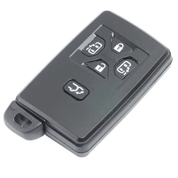 Keyecu Подмяна на Смарт дистанционно на ключа на Автомобила Калъф за Носене с 5 Бутона за Toyota с режиссерским Острие (само тялото ключ)